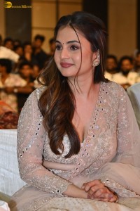 actress Ramya Pasupuleti pretty in a silver color lehenga choli at a movie function