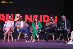 Trailer Launch of Netflix Show Rana Naidu attended by Venkatesh and Rana Daggubati
