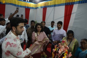 Ranbir Kapoor offered prayers and performed Ganesh Visarjan on September 11, 2024