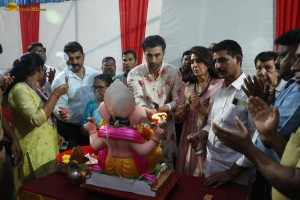 Ranbir Kapoor offered prayers and performed Ganesh Visarjan on September 11, 2024