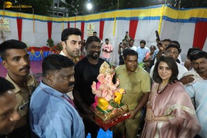 Ranbir Kapoor offered prayers and performed Ganesh Visarjan on September 11, 2024