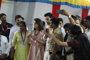 Ranbir Kapoor offered prayers and performed Ganesh Visarjan on September 11, 2024