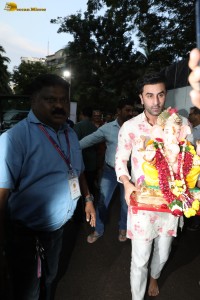Ranbir Kapoor offered prayers and performed Ganesh Visarjan on September 11, 2024