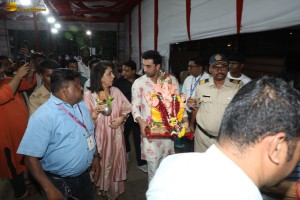 Ranbir Kapoor offered prayers and performed Ganesh Visarjan on September 11, 2024