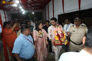Ranbir Kapoor offered prayers and performed Ganesh Visarjan on September 11, 2024
