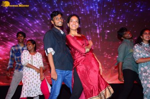 Ranga Ranga Vaibhavanga movie team including Vaishnav Tej and Ketika Sharma visit K L University