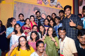 Ranga Ranga Vaibhavanga movie team including Vaishnav Tej and Ketika Sharma visit K L University