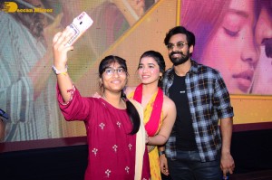 Ranga Ranga Vaibhavanga movie team including Vaishnav Tej and Ketika Sharma visit K L University