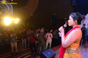 Ranga Ranga Vaibhavanga movie team including Vaishnav Tej and Ketika Sharma visit K L University