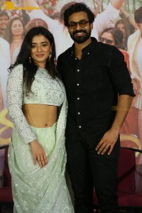Ranga Ranga Vaibhavanga Trailer Launch attended by Vaishnav Tej and Ketika Sharma