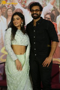 Ranga Ranga Vaibhavanga Trailer Launch attended by Vaishnav Tej and Ketika Sharma