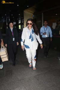 Bollywood Actress Rani Mukerji spotted at the Mumbai Airport on Oct 10, 2023
