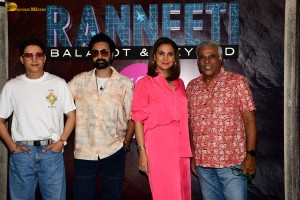 Ranneeti Balakot and Beyond Movie Promotion by Lara Dutta, Jimmy Shergill, and Ashish Vidyarthi