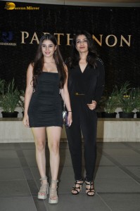 Actress Raveena Tandon is spotted with her daughter Rasha Thadani at a function in Mumbai
