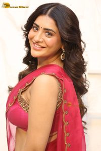 actress rashi singh sexy photoshoot in a red saree