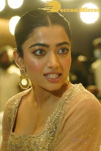 Rashmika Mandanna at Pushpa movie function
