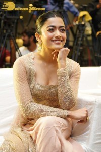 Rashmika Mandanna at Pushpa movie function