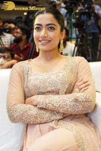 Rashmika Mandanna at Pushpa movie function