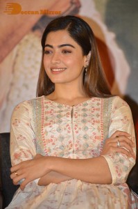 Rashmika Mandanna cute at a Press Conference