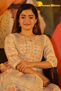 Rashmika Mandanna cute at a Press Conference