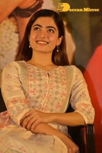 Rashmika Mandanna cute at a Press Conference