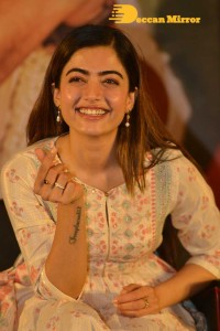 Rashmika Mandanna cute at a Press Conference