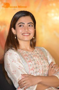 Rashmika Mandanna cute at a Press Conference