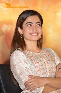 Rashmika Mandanna cute at a Press Conference