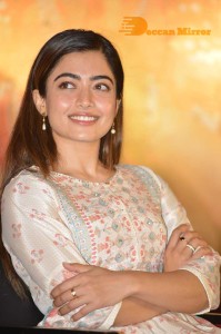 Rashmika Mandanna cute at a Press Conference