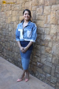Rashmika Mandanna dressed in all denim