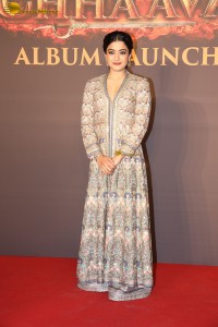 Indian actress Rashmika Mandanna gorgeous at a movie event