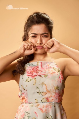 Telugu Actress Rashmika Mandanna Photoshoot with funny expressions