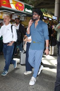 Actors Nagarjuna Akkineni, Anupam Kher, and Rashmika Mandanna spotted at Mumbai Airport
