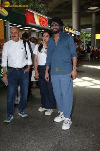 Actors Nagarjuna Akkineni, Anupam Kher, and Rashmika Mandanna spotted at Mumbai Airport