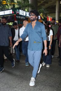Actors Nagarjuna Akkineni, Anupam Kher, and Rashmika Mandanna spotted at Mumbai Airport