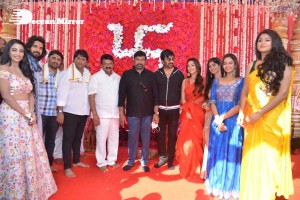 Ravanasura Movie Opening Stills with Ravi Teja, Chiranjeevi, Anu Emmanuel, Faira Abdullah