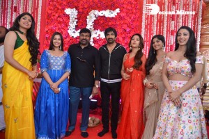 Ravanasura Movie Opening Stills with Ravi Teja, Chiranjeevi, Anu Emmanuel, Faira Abdullah