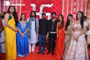 Ravanasura Movie Opening Stills with Ravi Teja, Chiranjeevi, Anu Emmanuel, Faira Abdullah