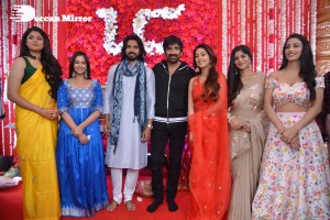 Ravanasura Movie Opening Stills with Ravi Teja, Chiranjeevi, Anu Emmanuel, Faira Abdullah