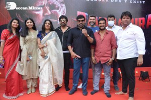 Ravanasura Movie Opening Stills with Ravi Teja, Chiranjeevi, Anu Emmanuel, Faira Abdullah