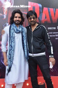 Ravanasura Movie Opening Stills with Ravi Teja, Chiranjeevi, Anu Emmanuel, Faira Abdullah