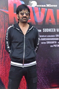 Ravanasura Movie Opening Stills with Ravi Teja, Chiranjeevi, Anu Emmanuel, Faira Abdullah