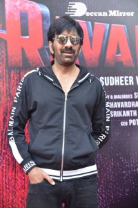 Ravanasura Movie Opening Stills with Ravi Teja, Chiranjeevi, Anu Emmanuel, Faira Abdullah