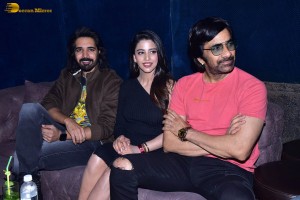 Ravanasura Song Launch Event attended by Ravi Teja, Daksha Nagarkar and Pujita Ponnada