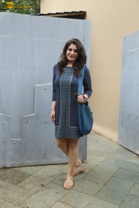 actress Raveena Tandon sexy in a blue dress