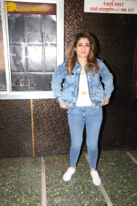 Raveena Tandon promotes the film KGF 2 at G7 Multiplex in Mumbai