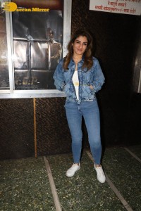 Raveena Tandon promotes the film KGF 2 at G7 Multiplex in Mumbai