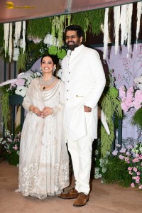 The engagement of Producer Ravi Bhagchandka and Designer Eka Lakhani attended by Anil Kapoor, Aditi Rao Hydari, Sidharth Malhotra, Neha Dhupia, and others