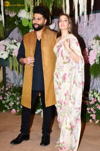 The engagement of Producer Ravi Bhagchandka and Designer Eka Lakhani attended by Anil Kapoor, Aditi Rao Hydari, Sidharth Malhotra, Neha Dhupia, and others