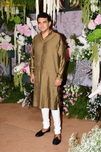 The engagement of Producer Ravi Bhagchandka and Designer Eka Lakhani attended by Anil Kapoor, Aditi Rao Hydari, Sidharth Malhotra, Neha Dhupia, and others